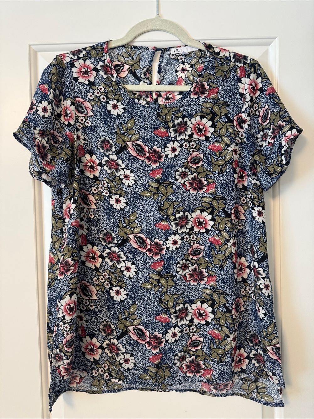 Floral Short-Sleeve Women’s Top